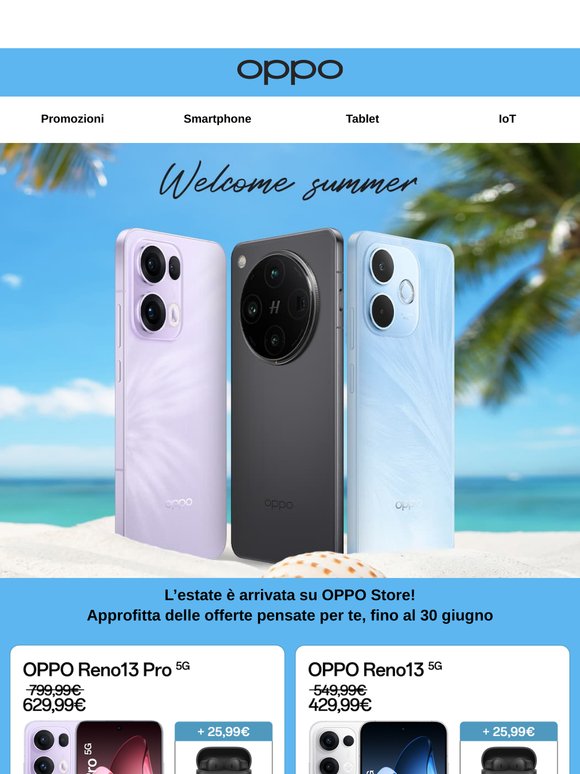 Con OPPO, l’estate è ancora più smart!