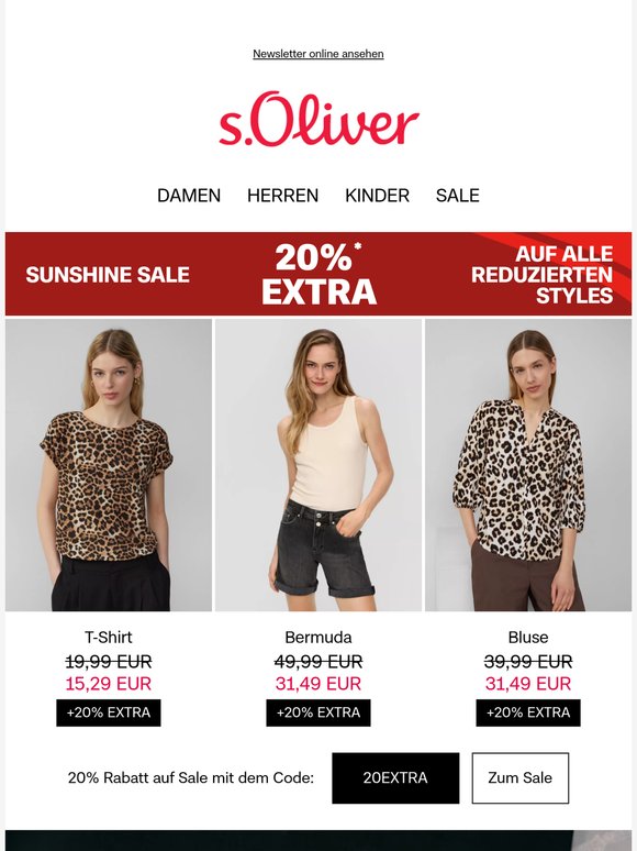 Sommerlieblinge: Shorts & Shirts | 20% extra im Sale