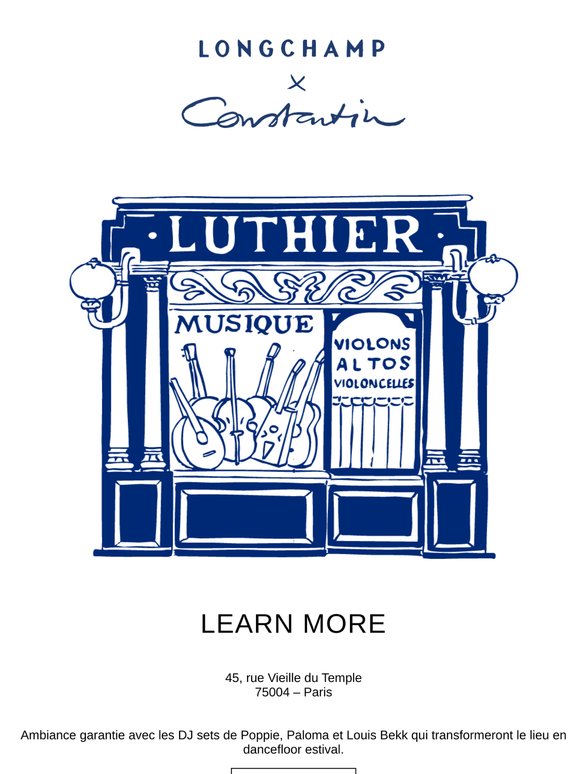 Le Café Longchamp x Constantin