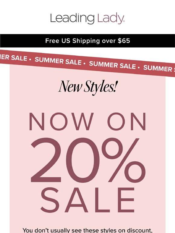 How about a 20% sitewide sale?