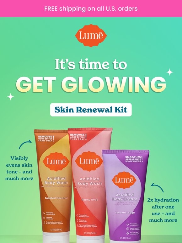 Save up to 38% on Skin Renewal Kits! 🤽‍♀️