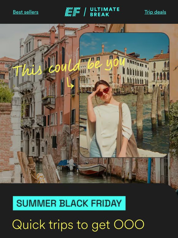 BIG savings on trips 9 days or less ✈️