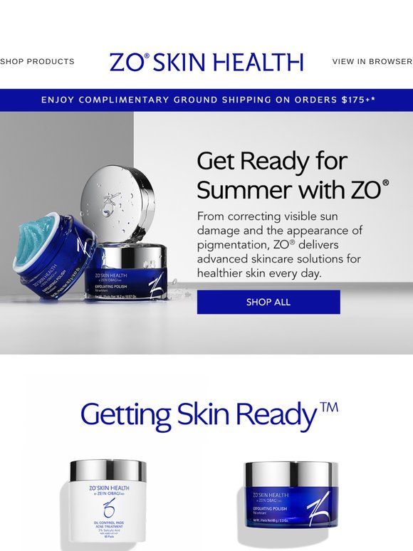 Get Ready for Summer with ZO®