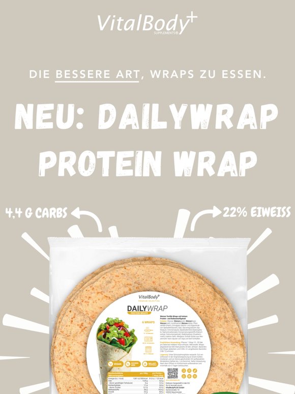 🎉 NEU: DailyWrap - Protein Wrap