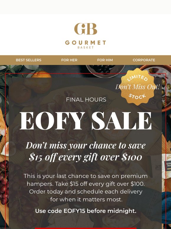 EOFY gifting ends midnight tonight ⏰