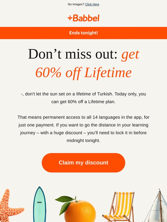 Quick! The sun is setting on 60% off Lifetime ⏰