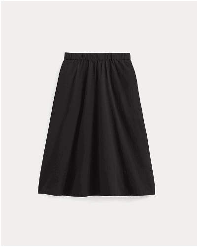 [Image]The Gauze Tiered Skirt | Black