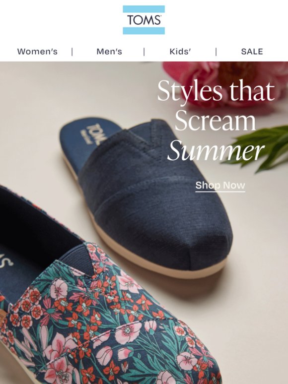 TOMS Email Newsletters: Shop Sales, Discounts, and Coupon Codes