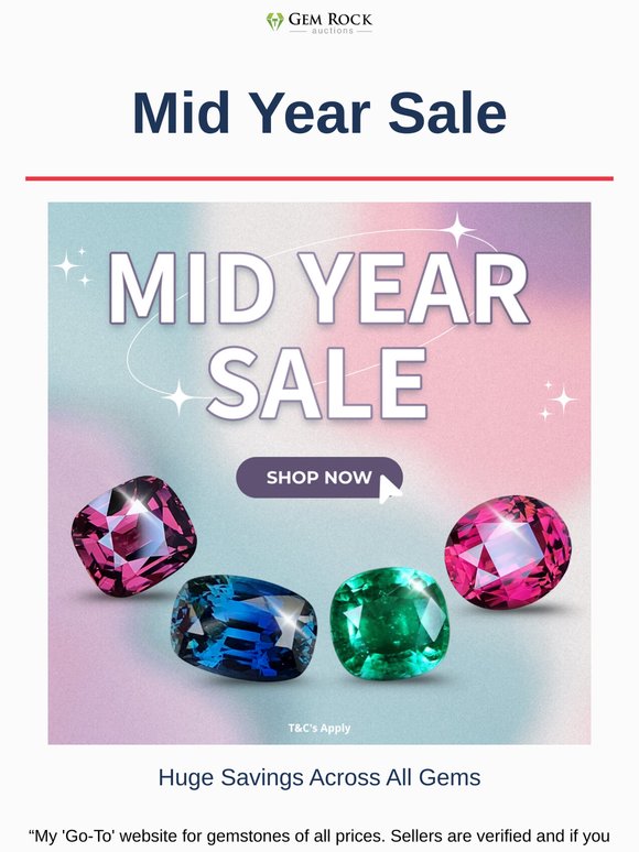🔥 Gemstone Mid Year Sale On Now