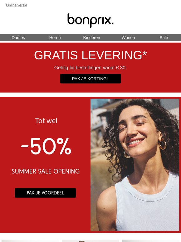 Tot wel -50% in de Summer Sale