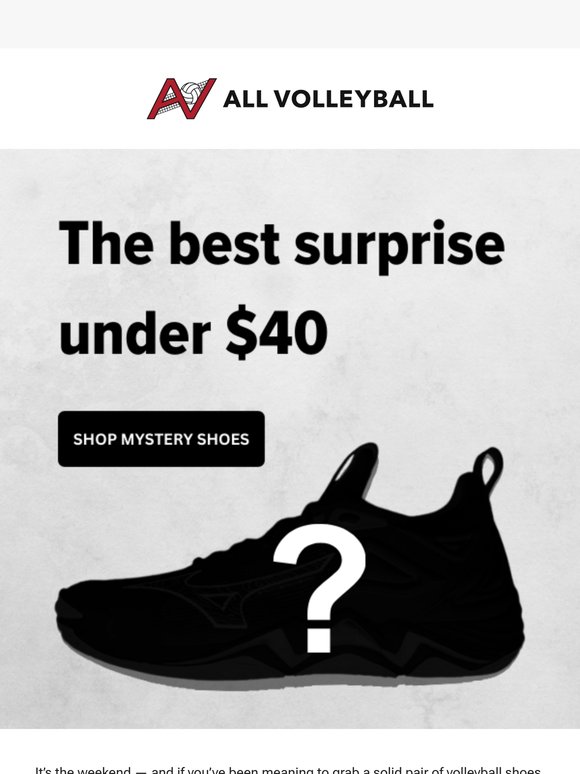 Weekend steal: Mystery volleyball shoes under $40