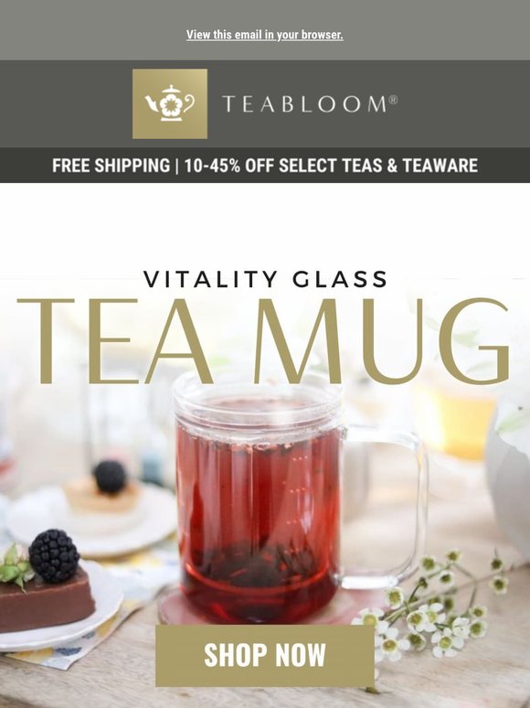 Need a boost today?⚡ Discover our new Vitality Glass Mug!