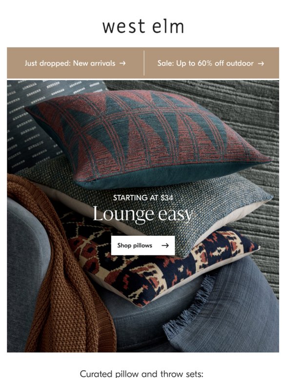 Deal of the day: Pillows from $34