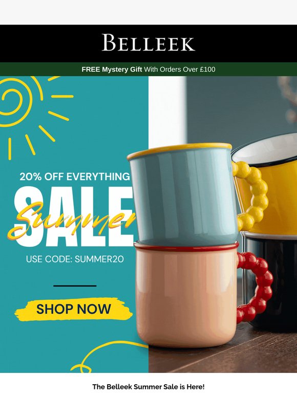 ☀️ Summer Sale Starts Now – Enjoy 20% Off Everything