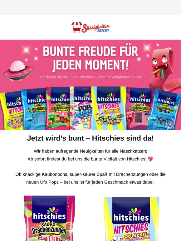 🍬 Die Hitschies erobern unseren Shop! Jetzt sofort Naschen!