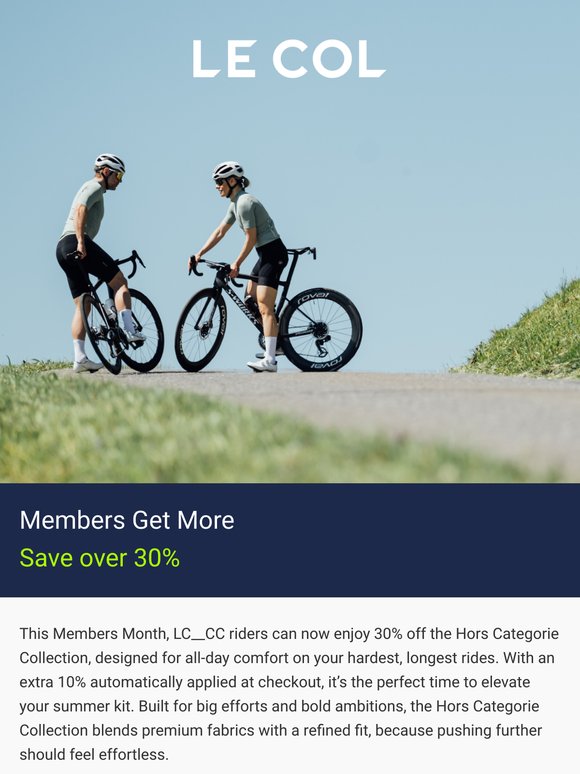 Members Get More. Save Now on the Hors Categorie Collection