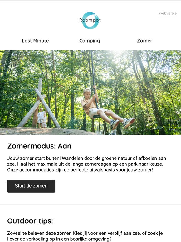 Zomerse outdoor activiteiten