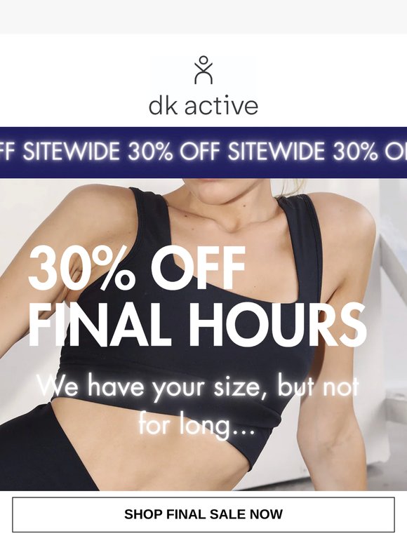 FINAL HOURS:  Last Chance 30% Off Sitewide!