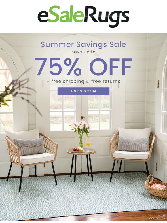 Prices Go Up! Up to 75% Off During Our Summer Savings Sale Ends Soon!