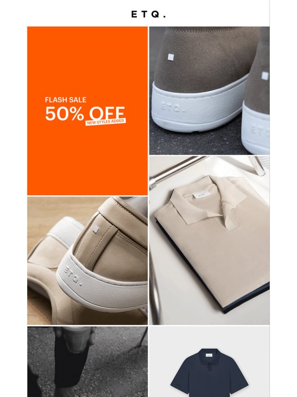 Flash Sale: New Styles Added - 50% OFF.