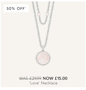 Signature Stones 'Love' Necklace in Silver Plating