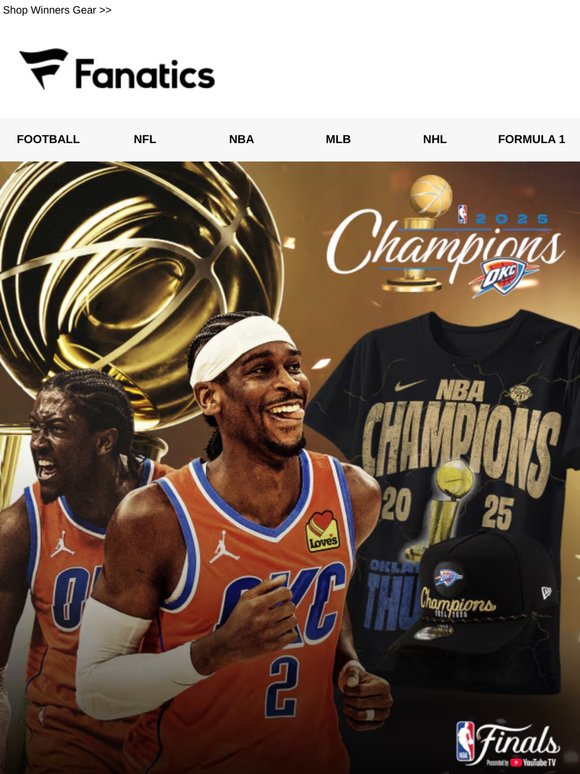 Oklahoma City Thunder Are NBA Champions!