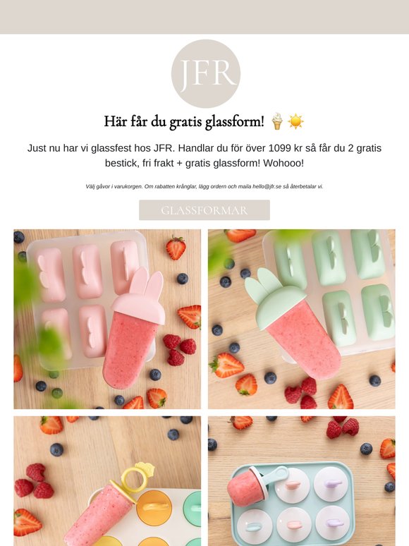 Gratis glassform till dig! 🍦☀️
