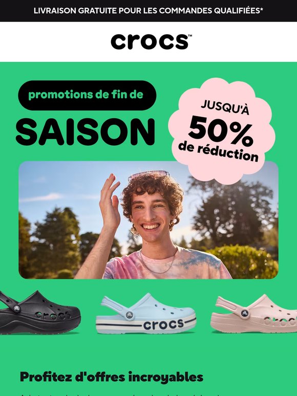 Jusqu'à 50 % de réduction sur les styles pour hommes