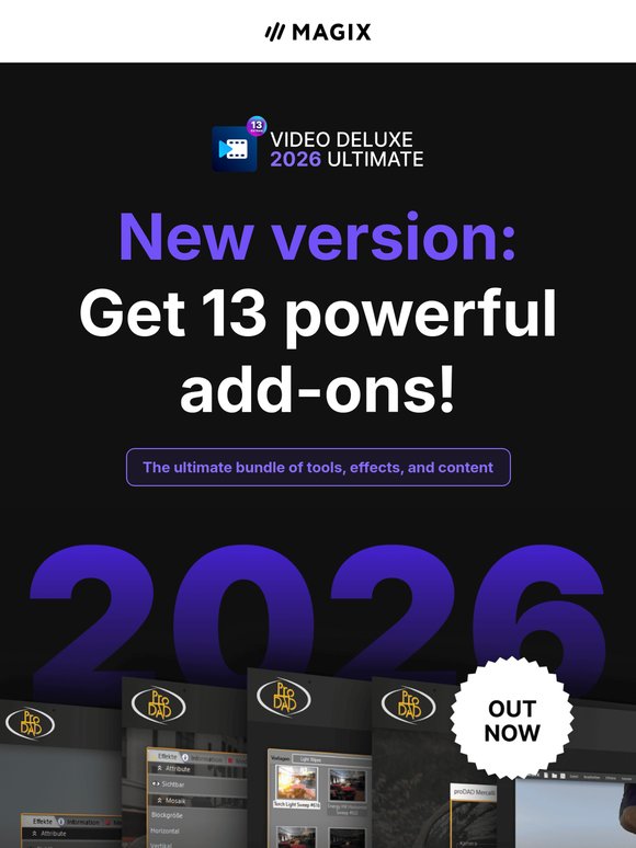 Ultimate 2026 is here. Discover all 13 add-ons!