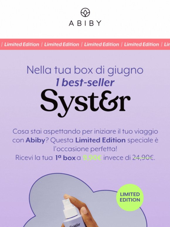 Un'occasione imperdibile per entrare nel mondo Abiby! ✨