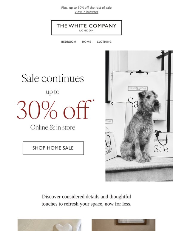 Up to 30% off home