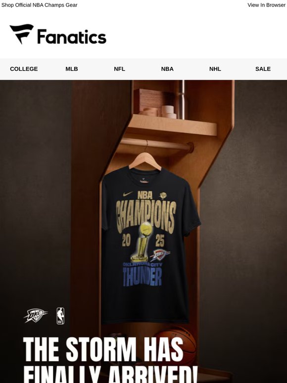 NBA CHAMPIONS! THUNDER STRIKES FOR THE TITLE!