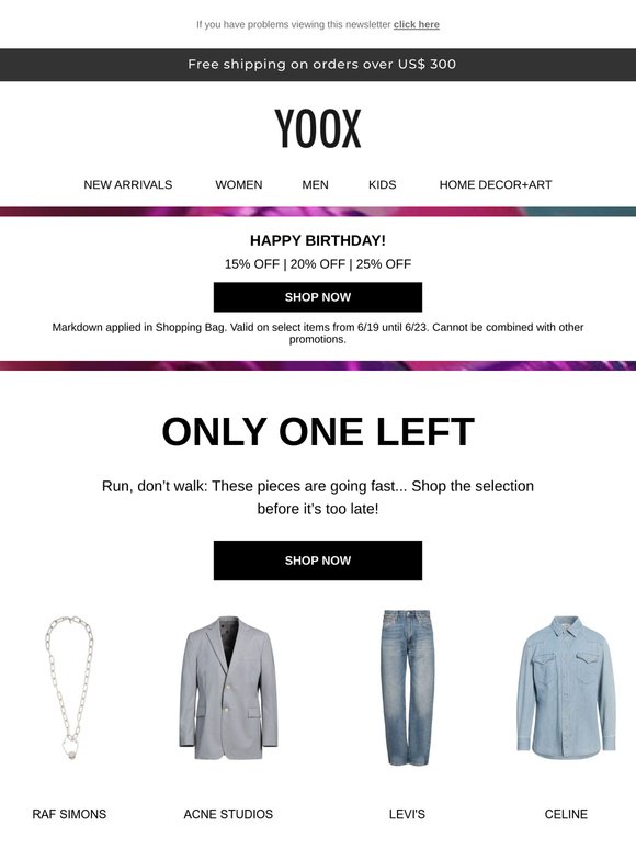 1️⃣ Last piece left >> Snap it up before it sells out!