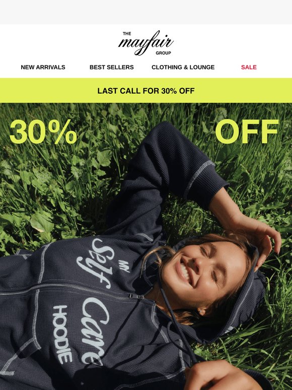 30% Off Ends TONIGHT