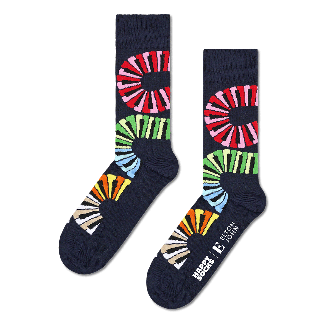 Elton John Piano Notes Sock
