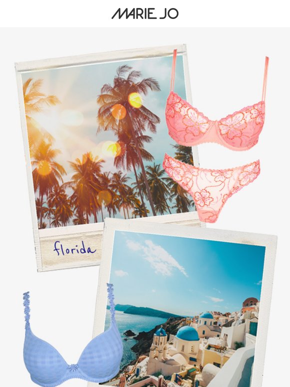Time to pack: lingerie and swimwear at the top of your list