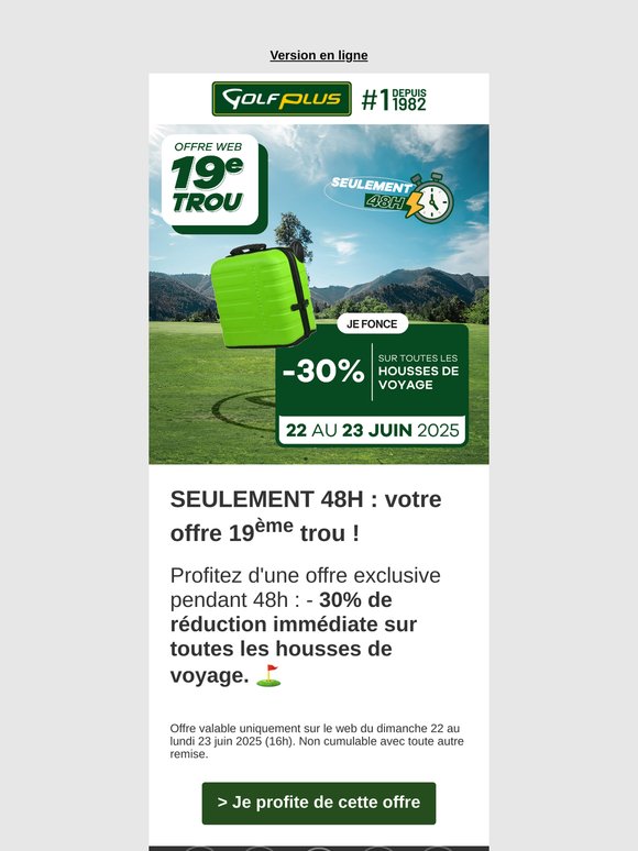 — vos housses de voyage sont au meilleur prix ⛳ !