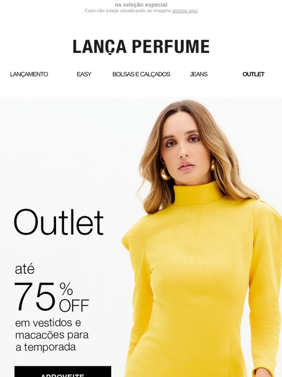 Até 75% OFF em vestidos e macacões