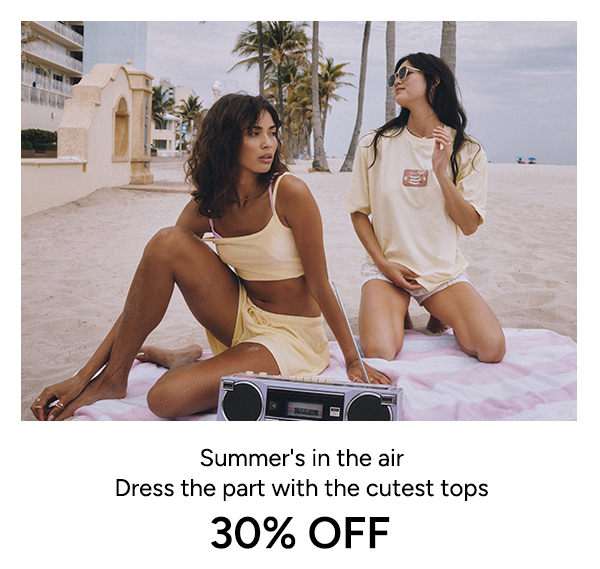 Tops 30% off
