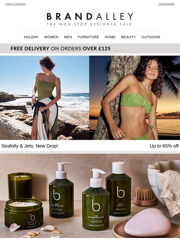 Just dropped! Up to 65% off Seafolly & JETS | Plus, shop No.Eleven, HOKA, Silentnight, Sweaty Betty, Sergio Rossi & more!