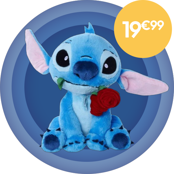 stitch peluche rose