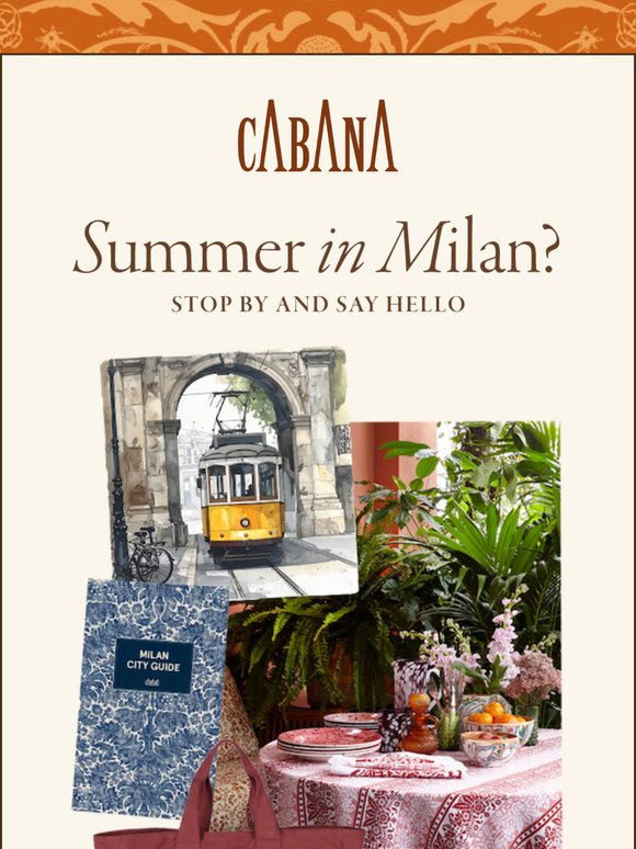 In Milan This Summer? Stop By And Say Hello