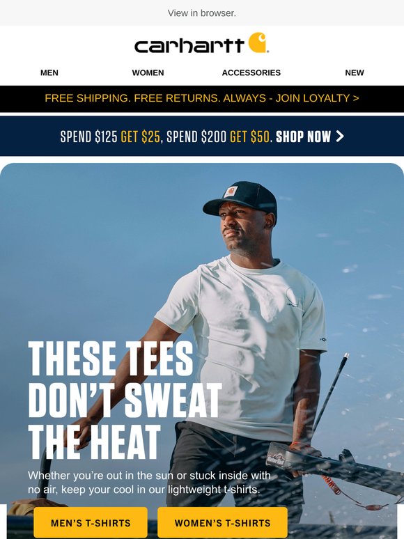 Stay cool in these lightweight tees
