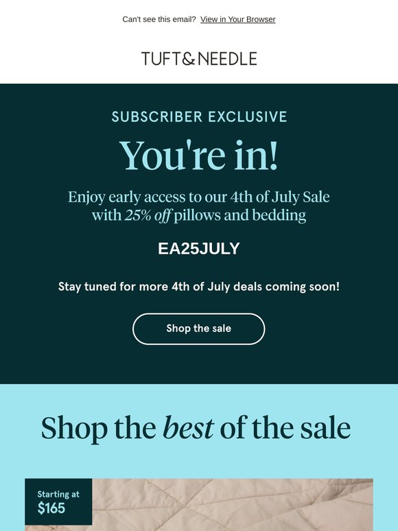 Don't forget! Your early access PROMO CODE inside.