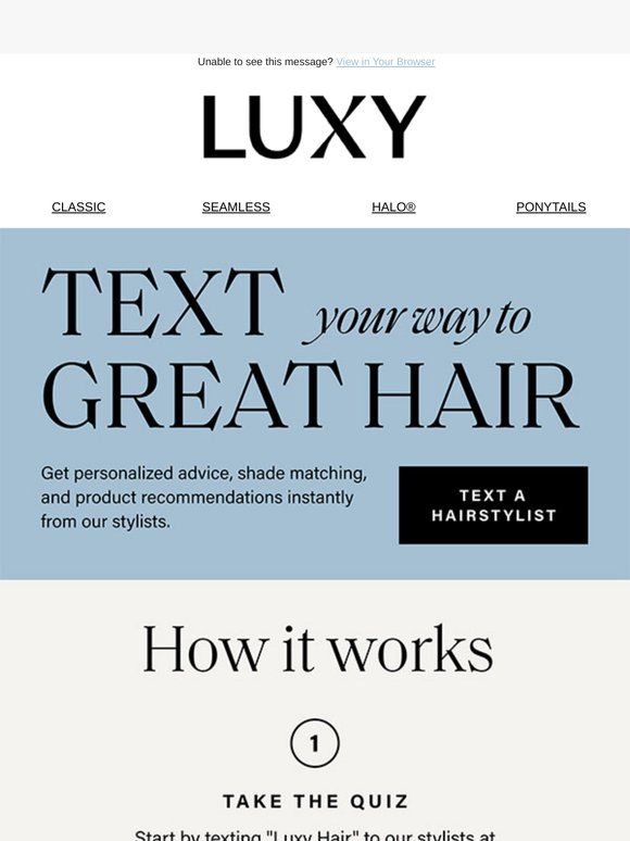 Your stylist is just a text away