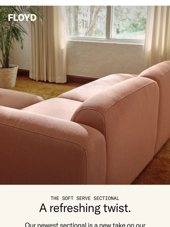 Our softest, curviest sectional yet