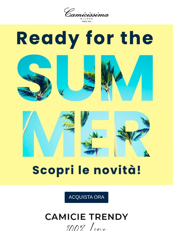 100% lino e Seersucker: protagonisti dell'estate!