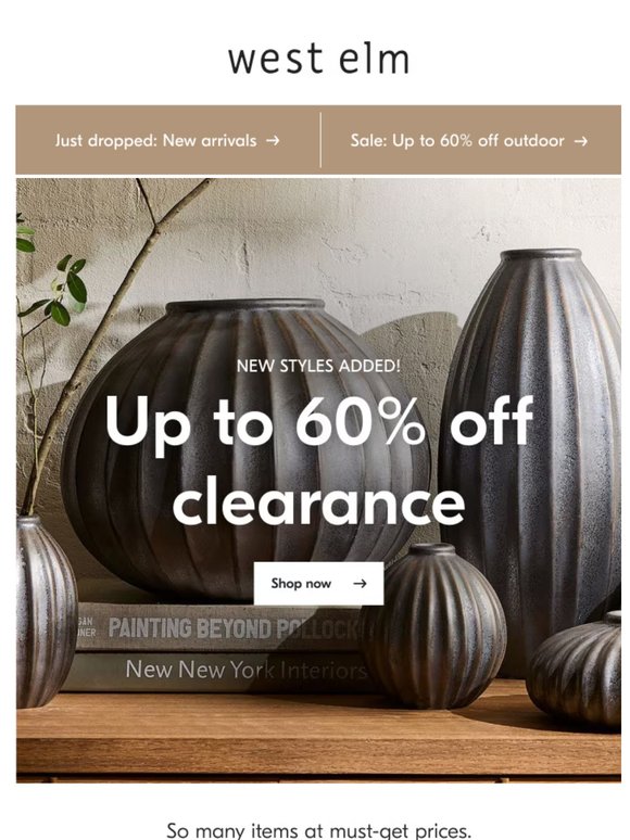Treat yourself to up to 60% off