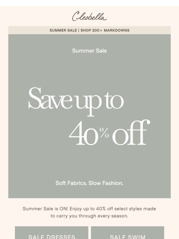 ☀️ SUMMER SALE | NOW LIVE  —