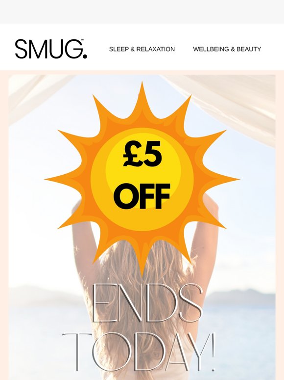 Last Chance: £5 Off Ends Tonight! ☀️